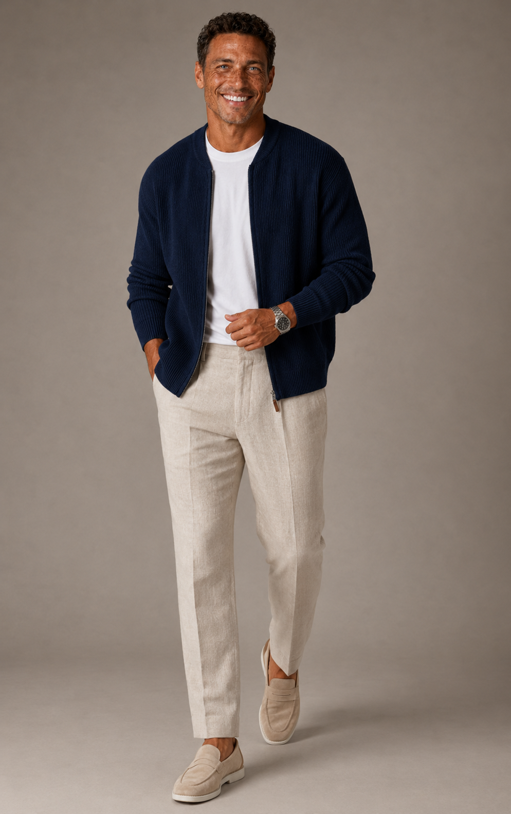 The Como Knit Zip