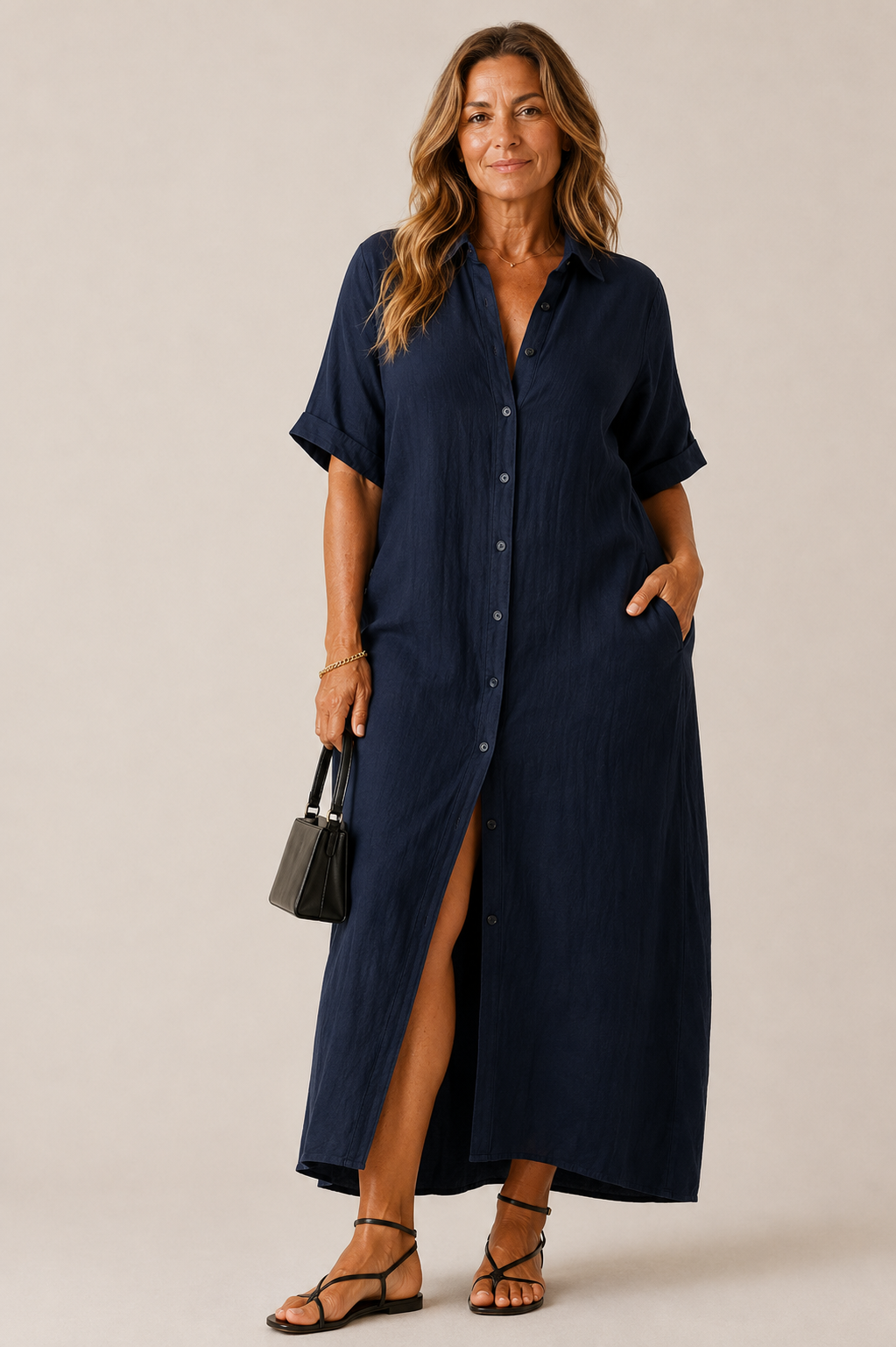 The Portofino Linen Dress
