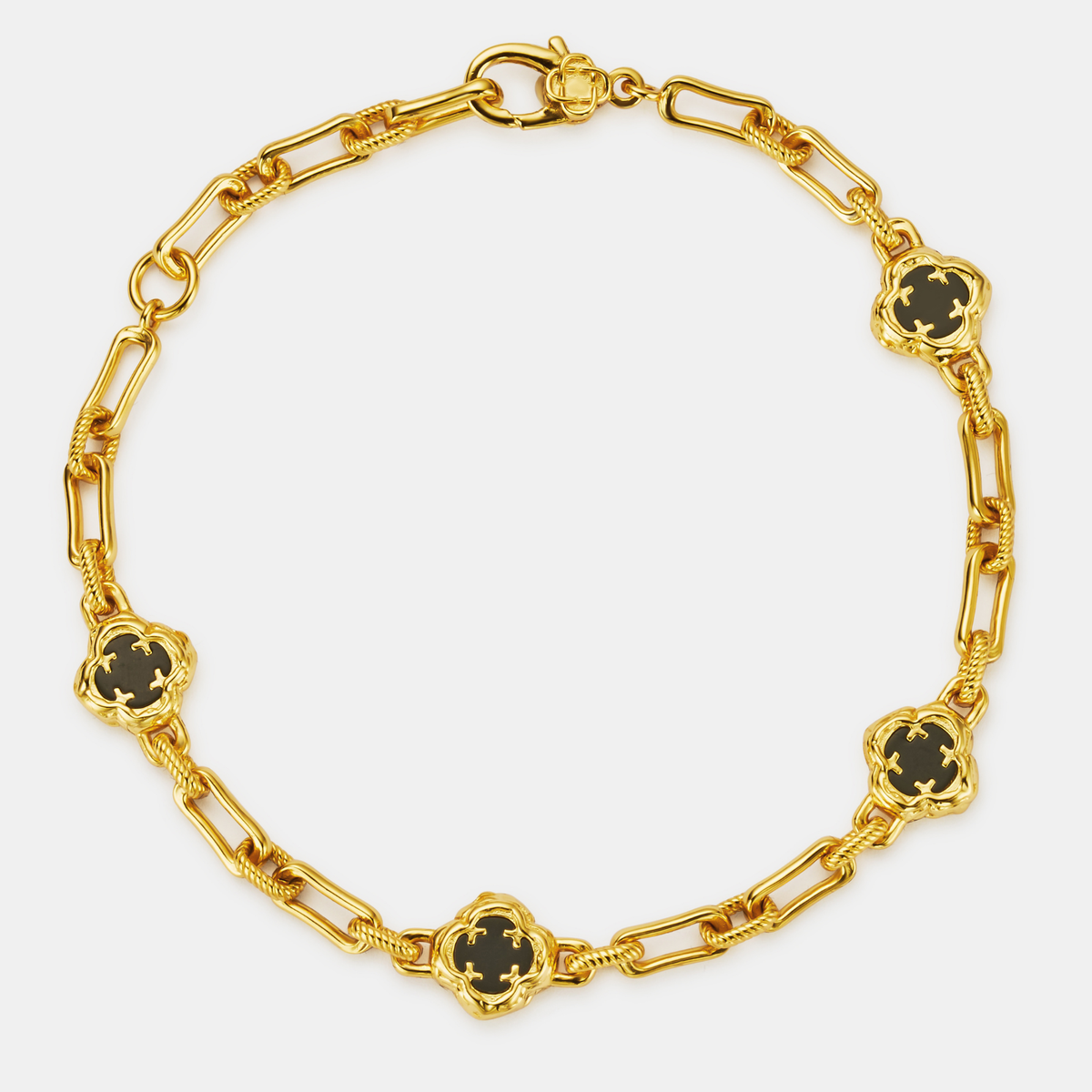The Clover Bracelet — Sterling Silver &amp; 18K Gold
